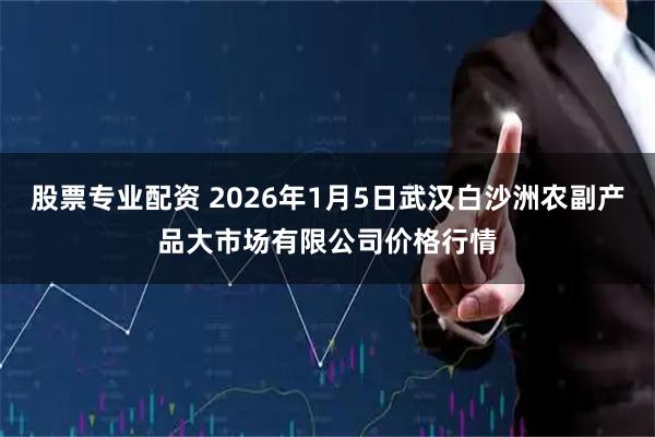 股票专业配资 2026年1月5日武汉白沙洲农副产品大市场有限公司价格行情